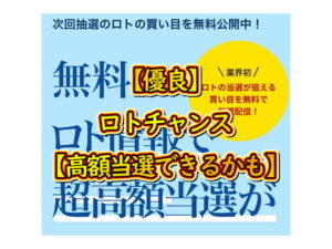【優良】ロトチャンス【高額当選できるかも】