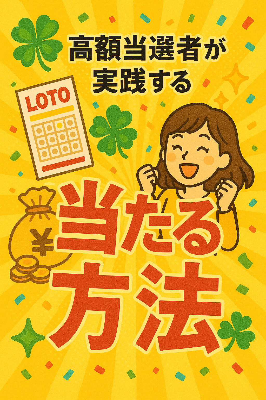 宝くじを当てたい人必見!高額当選者が実践する当たる方法とは?