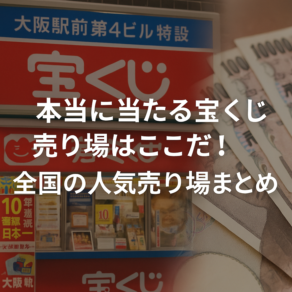 本当に当たる宝くじ売り場はここだ!全国の人気売り場まとめ
