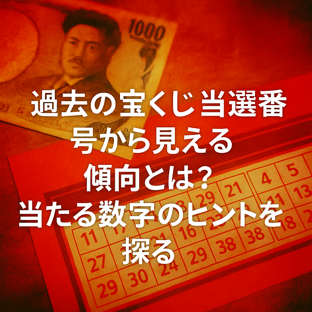 過去の宝くじ当選番号から当たる数字のヒントを探る!