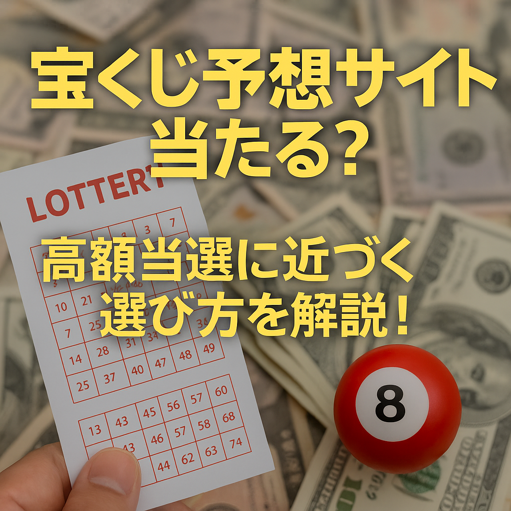 【優良】“当たる”宝くじ予想サイトは実在するのか?他ジャンルと比較してみた