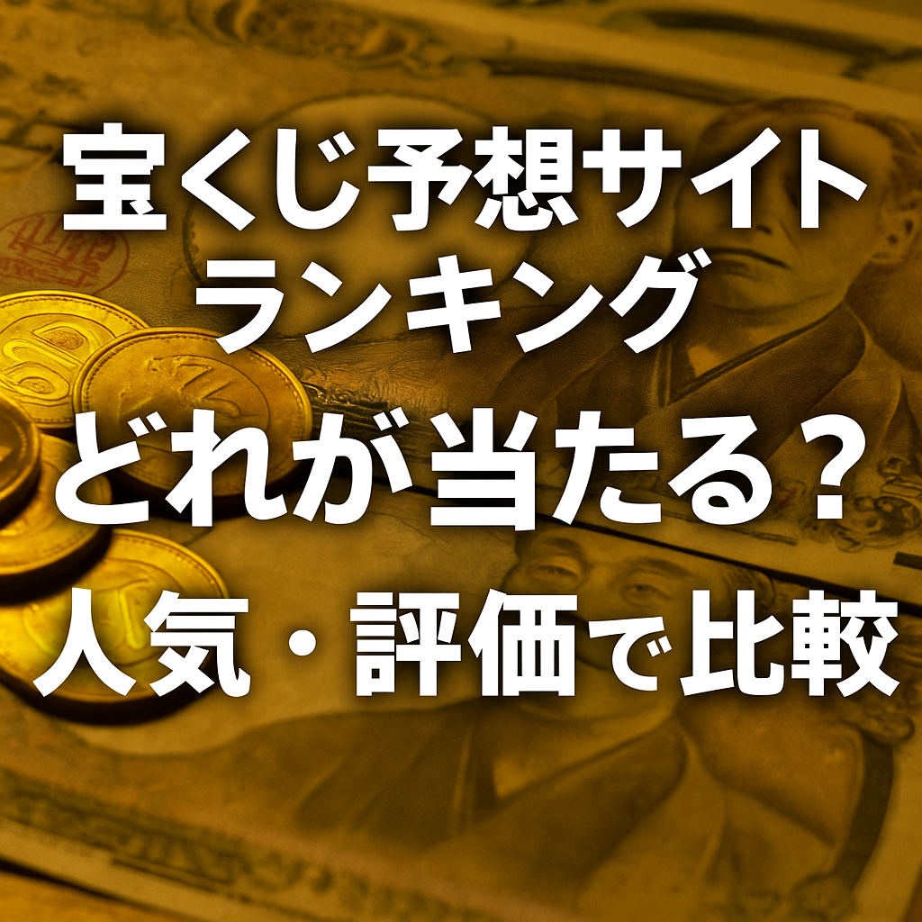 【2025年版】宝くじ予想サイトランキングTOP3|本当に当たるサイトはどこだ?