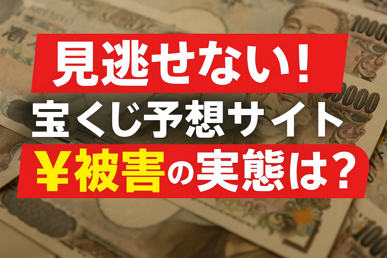 【実録】宝くじ予想サイトで“被害に遭った人”たちのリアルな声とは？