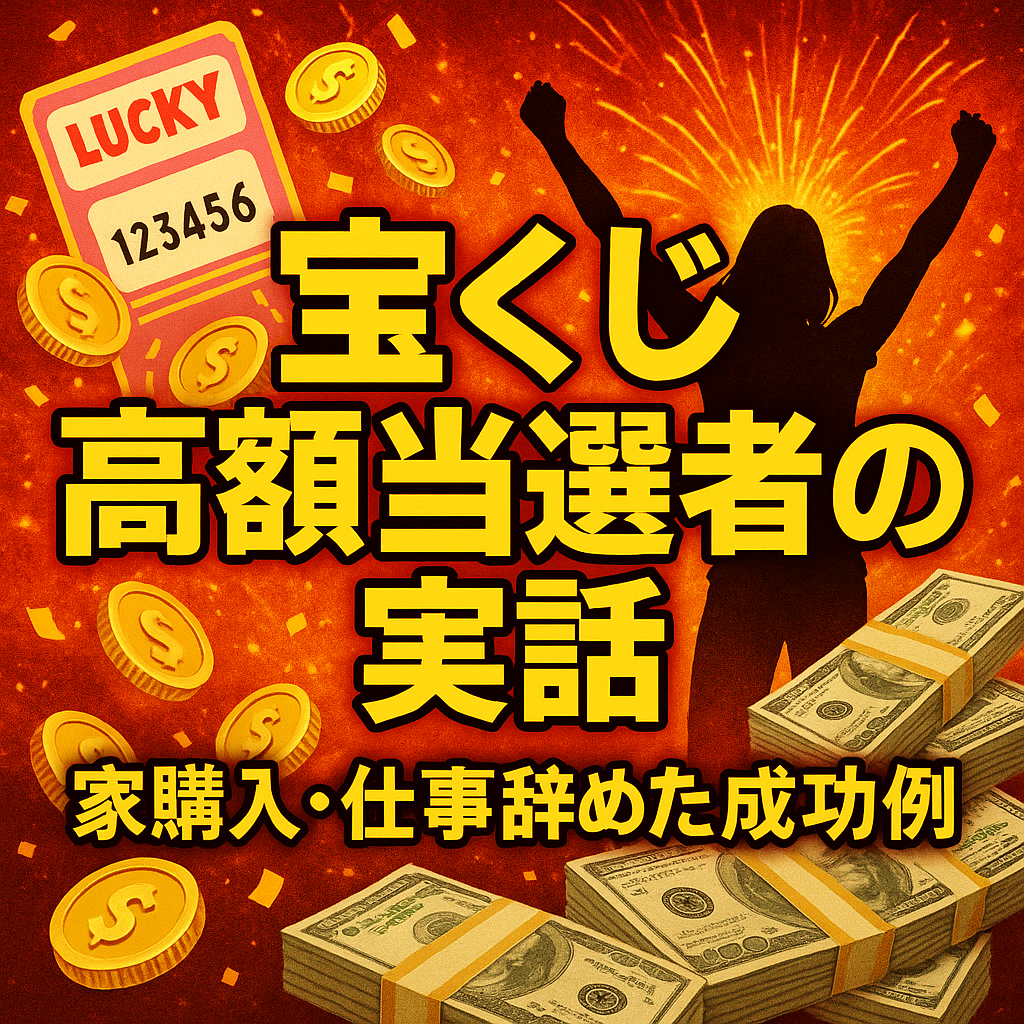 【実話】宝くじ高額当選者の体験談|仕事を辞めた人、家を買った人のリアルな生活とは?
