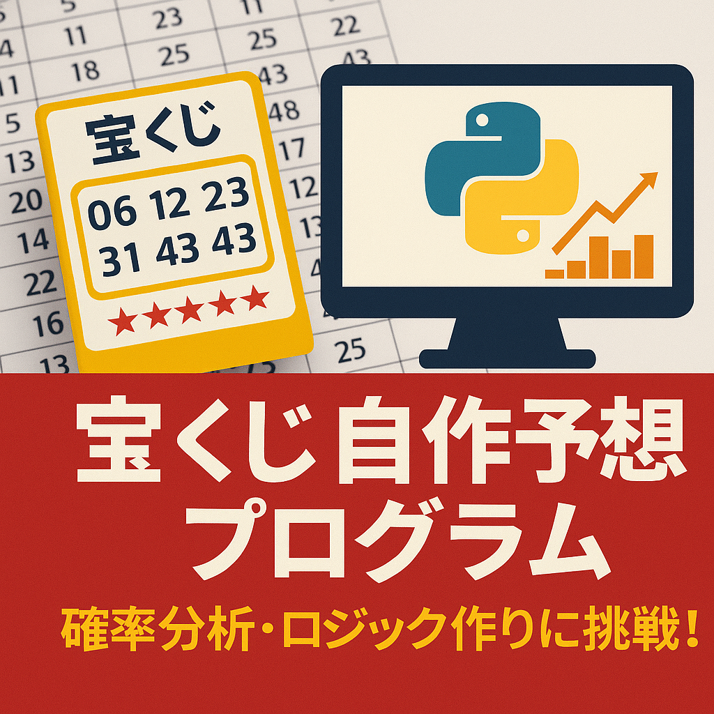 【2025年版】宝くじ自作予想プログラムの作り方|Python×統計×AIで数字の偏りを解析し当選率を最適化する