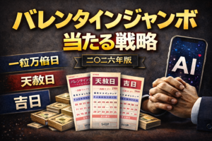 バレンタインジャンボ３億円｜2026年版｜買い方・吉日・AI分析で当選確率を高める方法