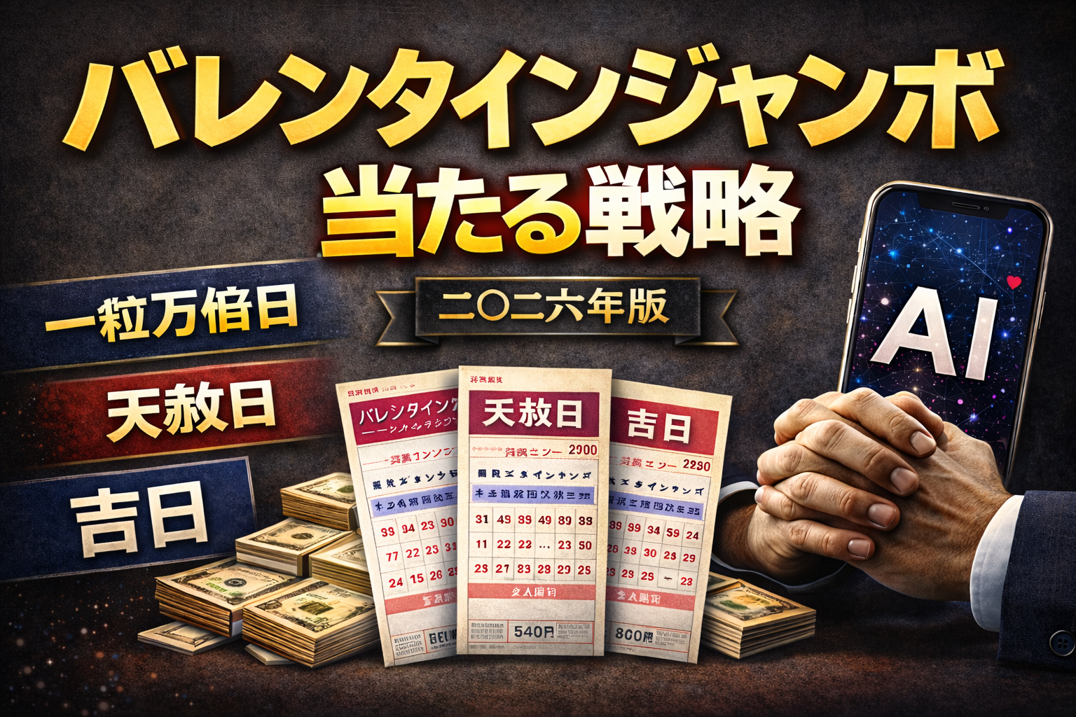 バレンタインジャンボ３億円｜2026年版｜買い方・吉日・AI分析で当選確率を高める方法