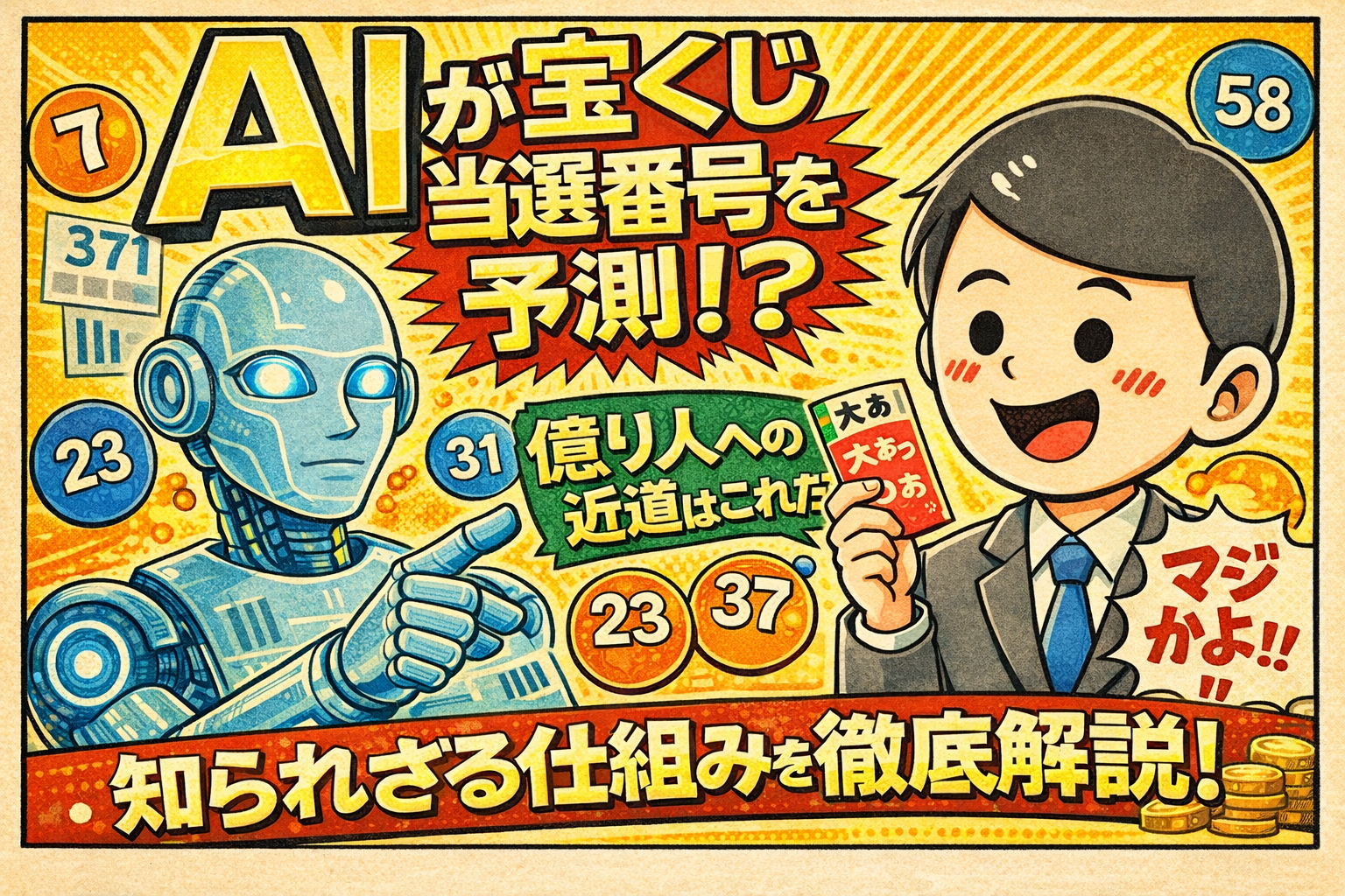 宝くじAI予想の衝撃｜ロトやナンバーズが当たる確率は変わる？最新アルゴリズムの正体